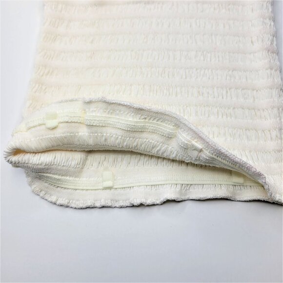 White Sexy Crop Top Strapless Tube Top Smocked Stretchy Summer Bandeau - NEW - Picture 4 of 12